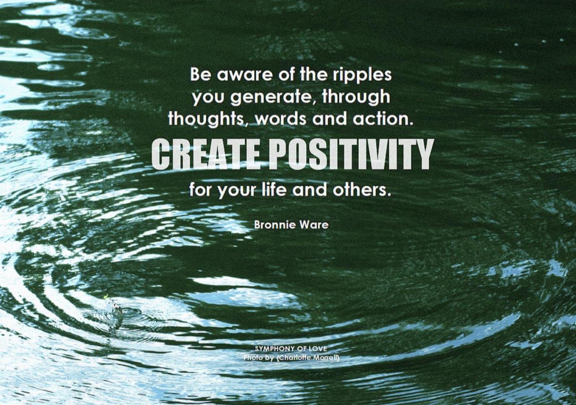 Create positivity