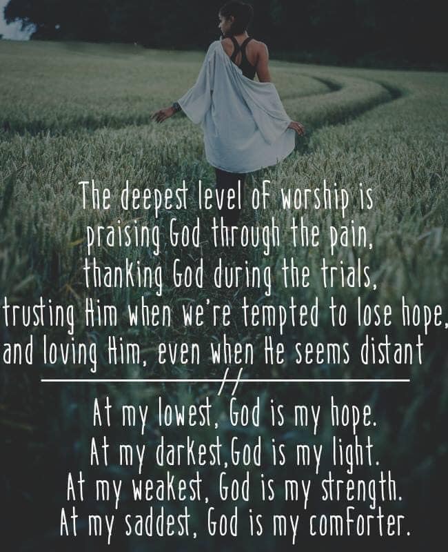 Deepest level of worship