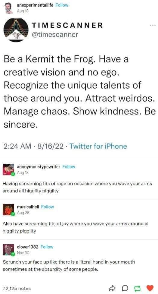 Be a Kermit the Frog